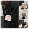 Women Mini Crossbody Bag Sling Bag with Chain Shoulder Strap Girls Elegant Crossbody Handbag for Shopping Dating Parties