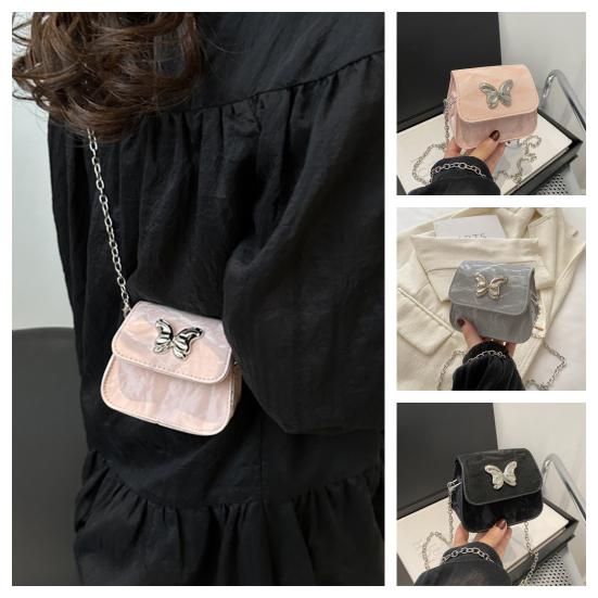 Women Mini Crossbody Bag Sling Bag with Chain Shoulder Strap Girls Elegant Crossbody Handbag for Shopping Dating Parties