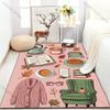 Interesting Daily Necessities Print Carpet for Bedroom Living Room Bedside Sofa Floor Mat Modern Home Decor Area Rug