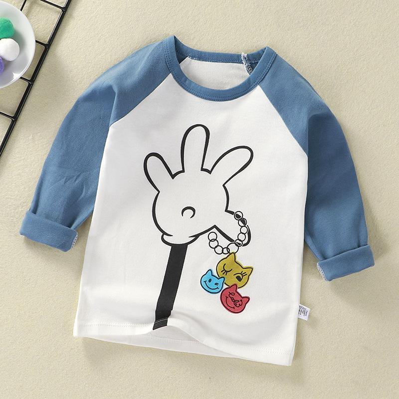 Baumwoll-Kinder Langarmshirt Jungen & Mädchen Oberteil für Frühling/Herbst Weiches Atmungsaktives T-Shirt Kleinkind- & Babykleidung (2-8 Jahre)