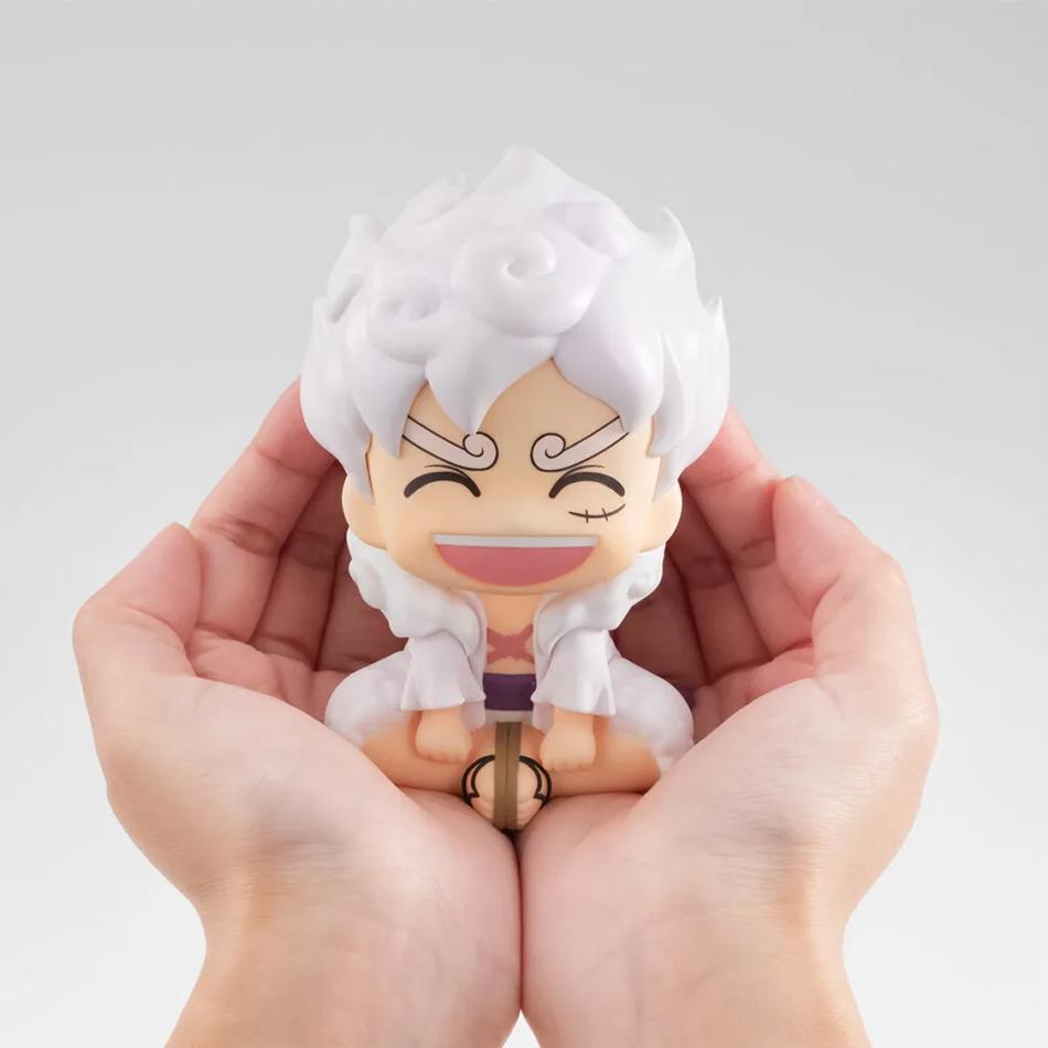 10cm ONE PIECE Anime Figure Look Up Gear 5 Monkey D. Luffy Action Figure Q Version Luffy Figurine PVC Collections Model Doll Toy