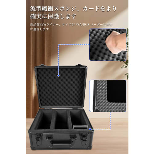 HG CHASING TRIBE PSA BGS Storage Case, Aluminum Alloy Deck Case [2025 Latest Upgrade], Fits Screw-Down Decks, Large Capacity 117-Pack Storage for PSA