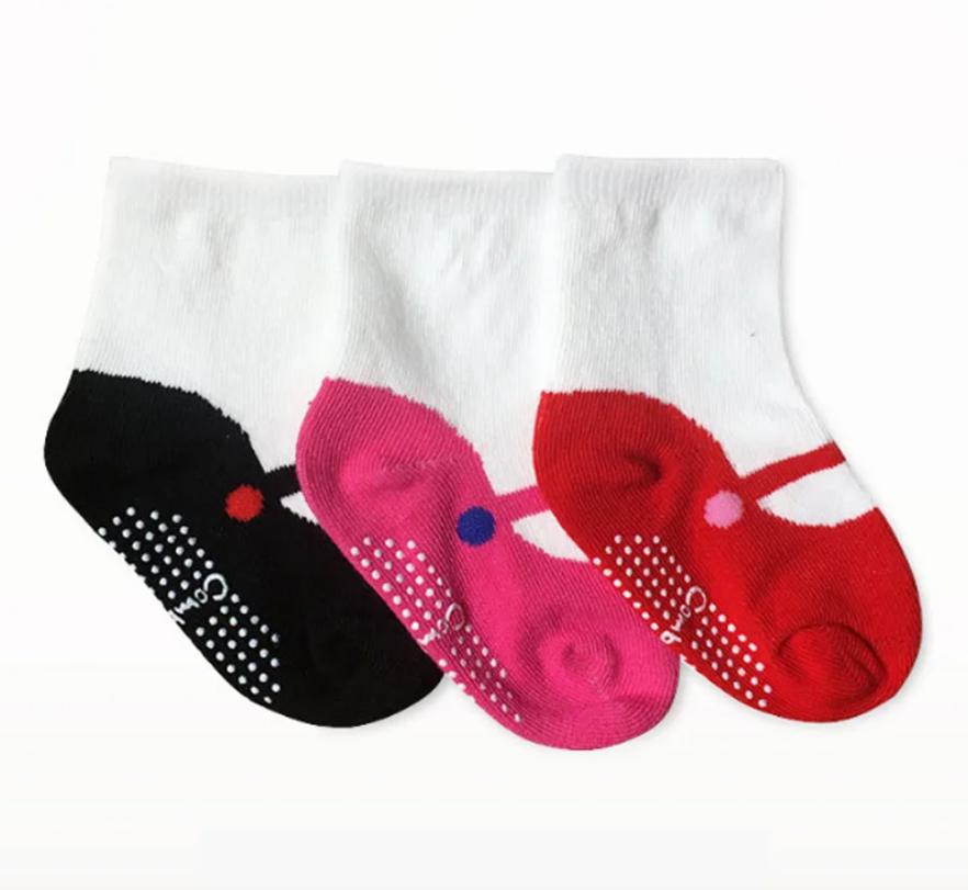 

3 пары/лот новые детские нескользящие осенне-зимние хлопковые носки для новорожденных S 6-12 months