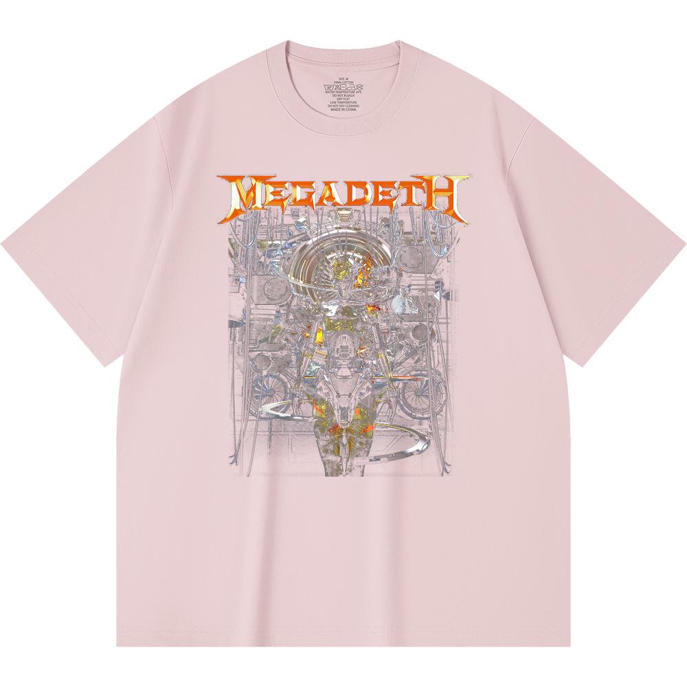 T-shirt Heavy Metal 230 g/m² 100% Bawełna Z Nadrukiem Zespołu Rockowego Popularnej Muzyki Unisex Ciężki Bawełniany T-shirt