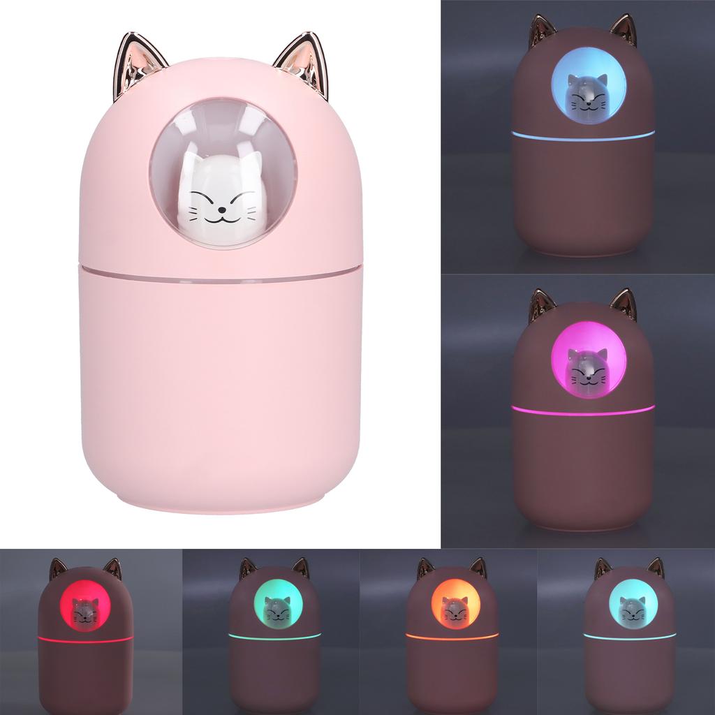 Portable Humidifier Mini USB Night Light Mute Sealing Circle Design Humidifying Device for Office