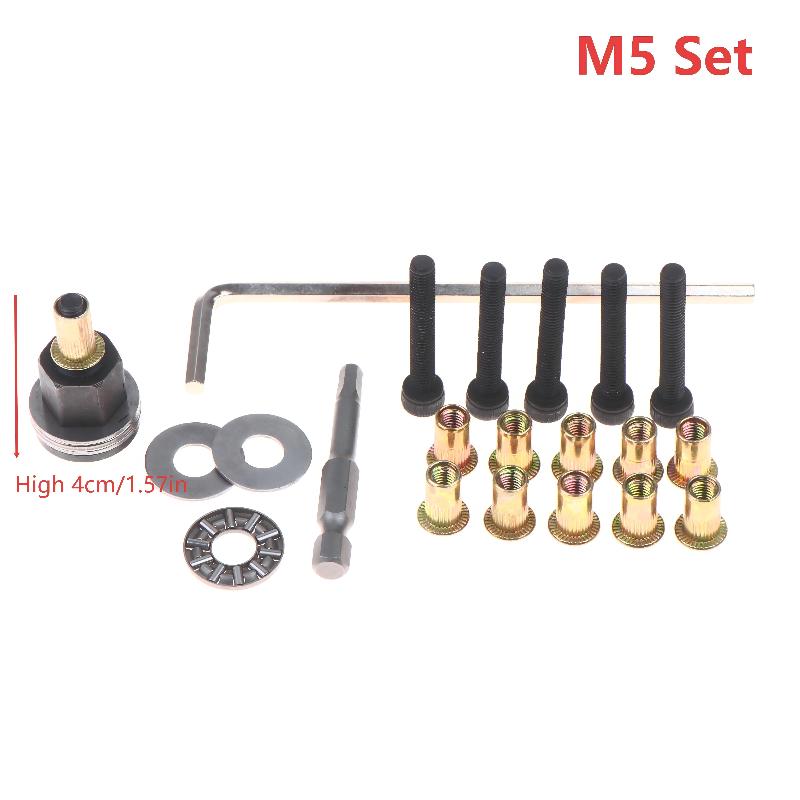 Rivet Nut Tool Kit with Mandrel M3 M4 M5 M6 M8 M10 M12 Threaded Insert Nutsert Set Assorted Sizes for Furniture Fixing Plumbing
