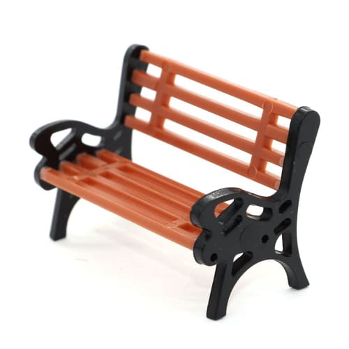 Mcbridenty 10pcs HO N O Scale 1:100 Bench Chair Models for Sette Street Park Layout, Plastic Crafts, Garden/Train Layout