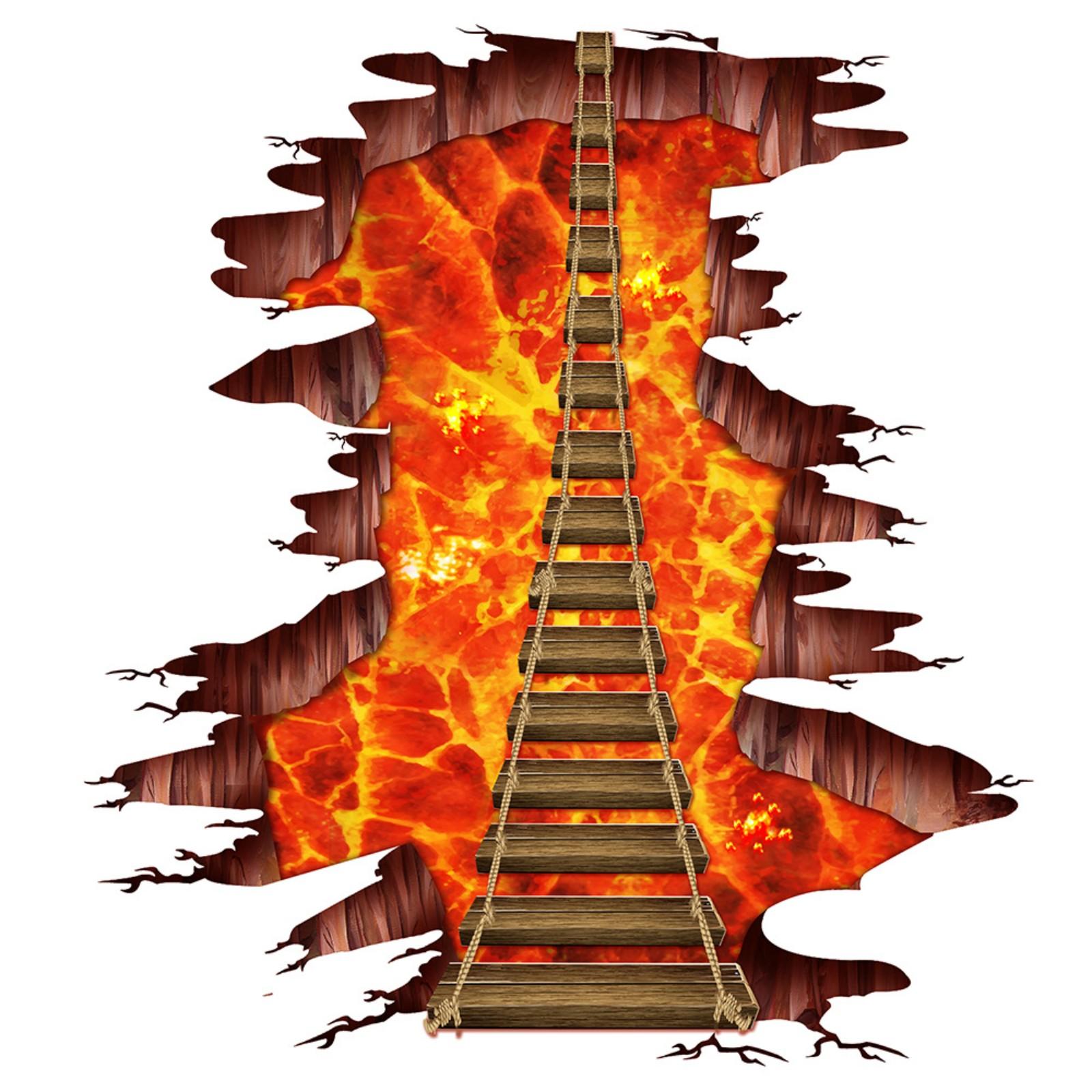 

3D Наклейки на пол Наклейки для гостиной Съемные декоративные наклейки One Size