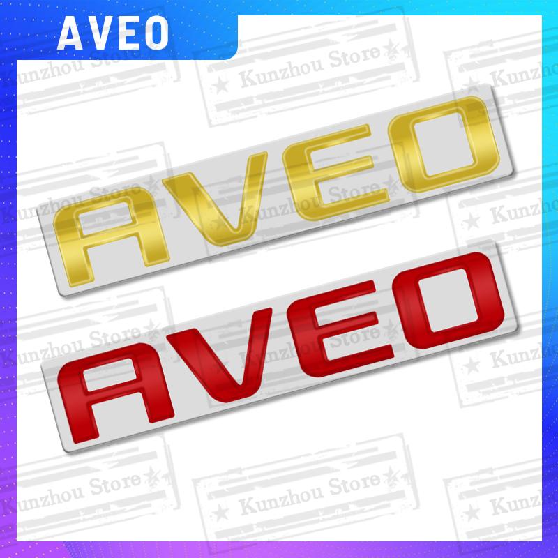 1PCS Metal For Chevrolet Aveo Logo Emblem Car Rear Trunk Sticker Body Sign Badge Letter Decoration Styling Accessories AE6
