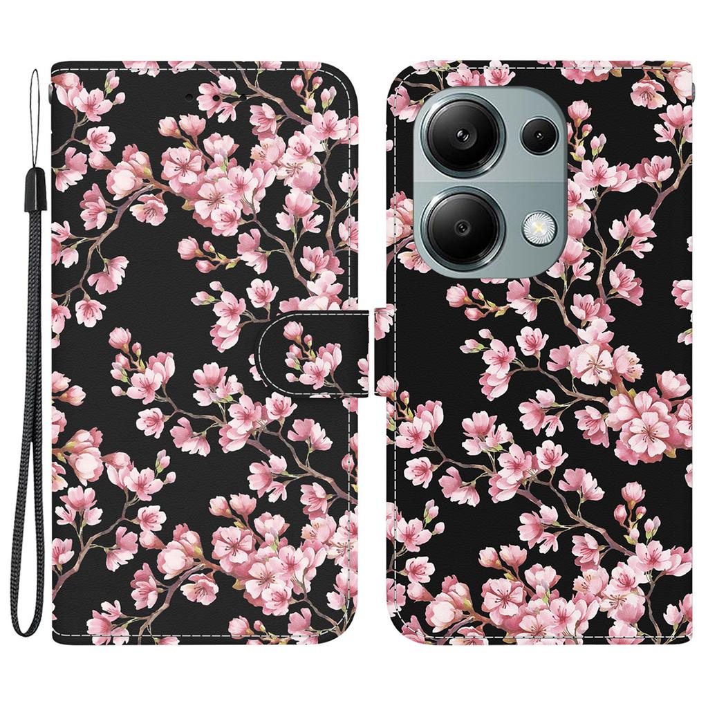 For Xiaomi Redmi Note 13 Pro 4G/Poco M6 Pro 4G Case Printed Pattern Wallet Leather Phone Cover