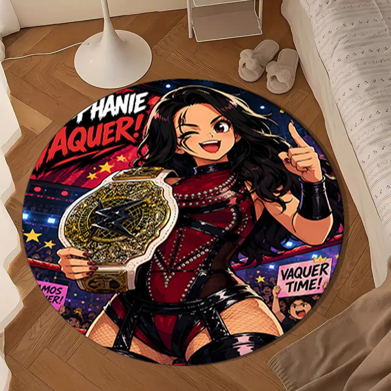 Vampire Warrior Women Stephanie Round Mat Home Decor, Chair Rug For livingroom,Bedroom, Doormat Home Decor Birthday Gift Christmas Gifts