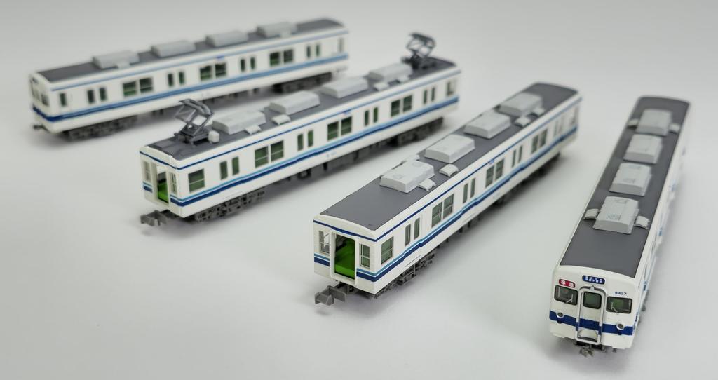 Tomytec Railway Collection Tetsuro Tobu Railway 8000 Series Early Repair Car 8127 Formation 4 Car Set Diorama Supplies 335313
