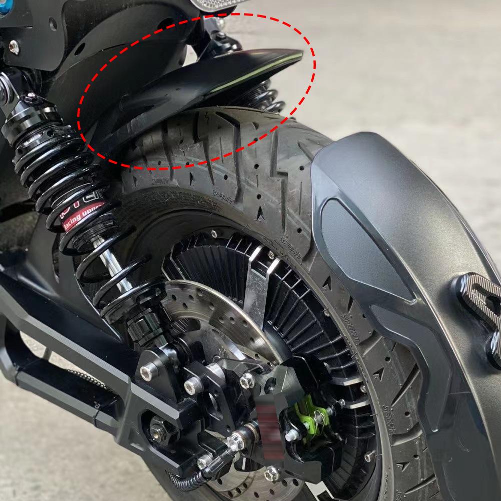 Motorcycle Front Fender Mudguard Extension Splash Pad Modified Accessory with Light for NIU UQI Ninebot SP1 Style Rear Splash Guard