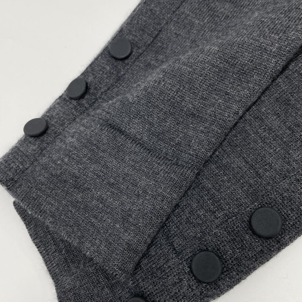 FOXEY 26052 Gray Nylon Skirt and Wool Knit Dress Dress 38 grayUsed