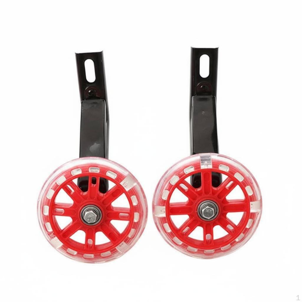 2 Pieces Children's Bike Auxiliary Wheels NonSlip Kids Training Heavy Duty for Beginners