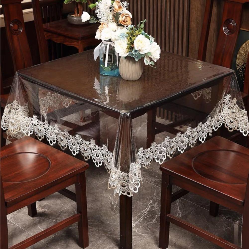 Oil Proof PVC Tablecloth Waterproof Desk Mat Practical Table Runner  Living Room