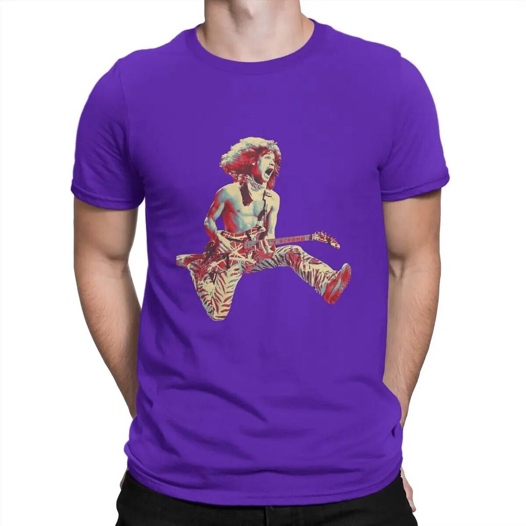 Beliebte Metal Rock Band T-Shirts für Unisex Baumwolle Mode für Unisex T-Shirts O-Ausschnitt Van Halen T-Shirt Kurzarm Kleidung Sommer