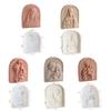 3D Gypsum Candle Mold Reusable Silicone Mold for Cake Decorating Practical Aromatherapy Crafting Mould Jewelry Supplies