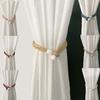 Bead Curtain Holders Woven Curtain Tapes Tiebacks with Drawstring  Decorative Curtain Holder for Home Window Decorations