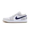 Jordan Air Jordan 1 Ammortizzazione Antiscivolo Basse Vintage Scarpe da Pallacanestro Unisex Bianco Grigio 553558-146(Team746-)