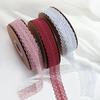 50-Yard Lace Ribbon with Rose and Butterfly Design for Cake Decoration and DIY Arts