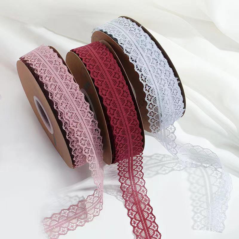 50-Yard Lace Ribbon with Rose and Butterfly Design for Cake Decoration and DIY Arts