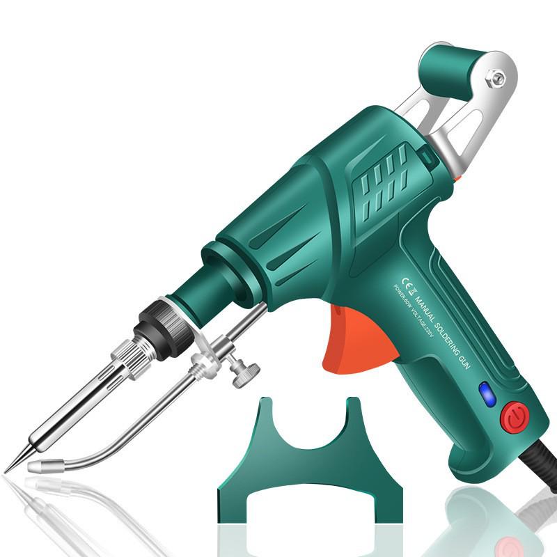 60W Internal Heating Semi-Automatic Soldering Iron with Manual Feed, US Standard