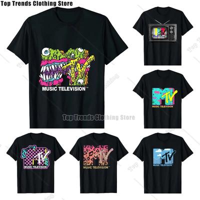 MTV Classic Logo Monster Design T-Shirts T-Shirt