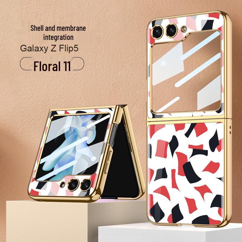 Creative Foldable Phone Case for Samsung Galaxy Z Flip5 - Stylish Design for Girls