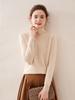 2025 Autumn/Winter Women's Solid Color Cashmere Lapel Sweater - Seven Gauge Double Ply Thickened Knit Base Layer