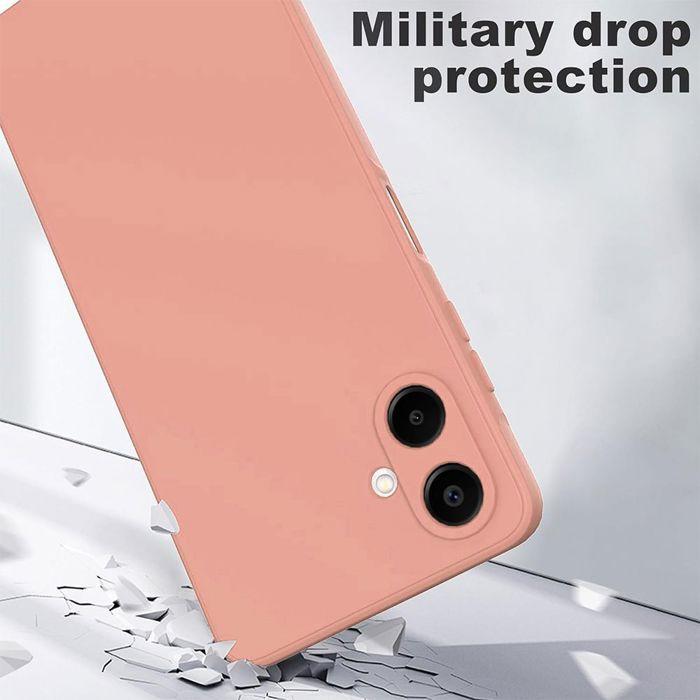 Protective Case - BOOLING - for Samsung Galaxy A07 - Ultra Slim Silicone Anti-Scratch Shockproof Pink