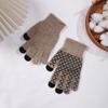 Touchscreen Gloves Men Women Autumn Winter Warm Thermal Thick Korean Style Knitted Driving Riding Fingerless Gloves