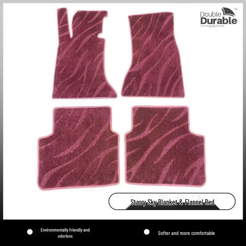 Starry Sky Imitation Wool Car Floor Mats for BMW, Mercedes-Benz, Volkswagen - High-End, Silent Carpet-Style Mat