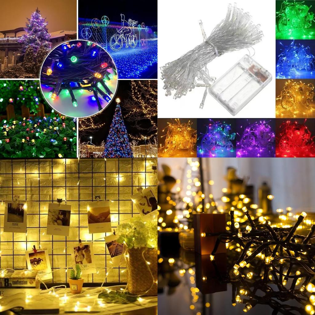 Christmas Led String Lights With Battery Box For Holiday Decorations And Indoor Atmosphere