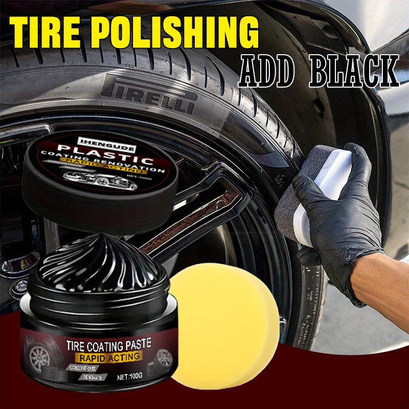 Car Interior Scratch Repair Paste - Car Scratch Repair | Tire Shine Restoration, Black Interior and Dashboard Plastic Surface Restoration