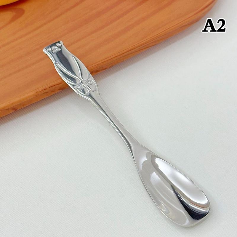 

Круглая ложка из нержавеющей стали, сетка, красная, золотистая, для ужина, с длинной ручкой, десертные ложки для перемешивания, кухонные аксессуары, гаджеты