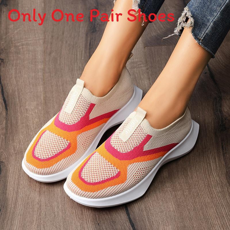 Womens Breathable Slipon Canvas Shoes With Colorful Patchwork For Casual Summer Wear