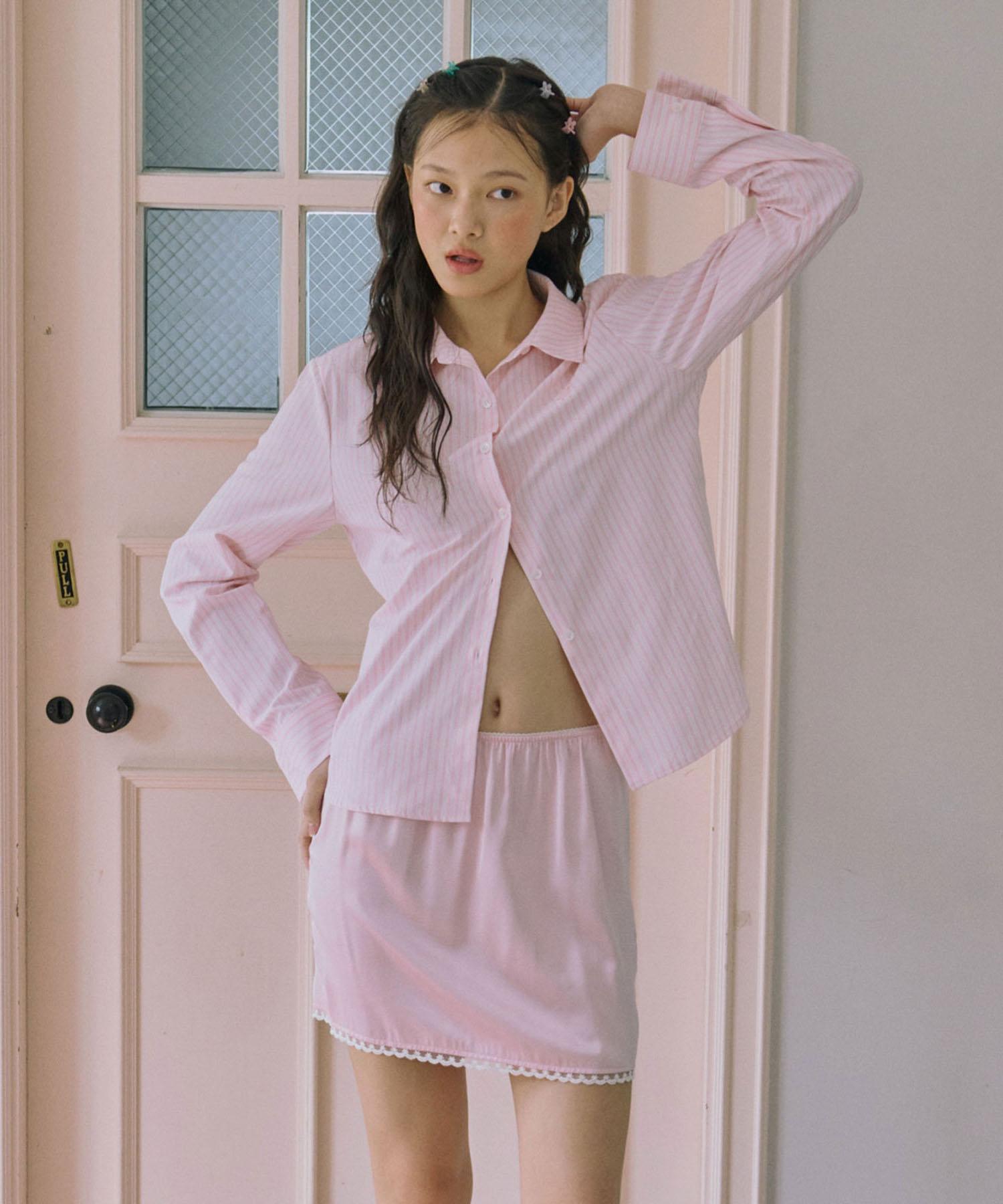 Jun Jun Space Fitted Shirts_Light Pink S