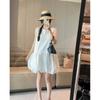 Korean White Sleeveless Vest Dress Women's Summer Gentle Wind Temperament Skirt Small Loose Bud Short Skirt