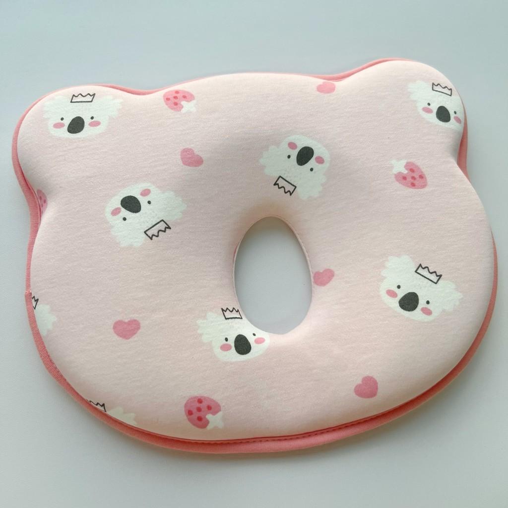 Baby Kopfformkissen Memory-Schaum Anti-Überrollen Säuglingskissen zur Vorbeugung & Korrektur des Flachkopfsyndroms Kleinkind Orthopäisches Positionierungskissen