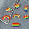 Progress Pride Pins, Pride Pins, Rainbow Enamel Pins, Rainbow Breast Pins