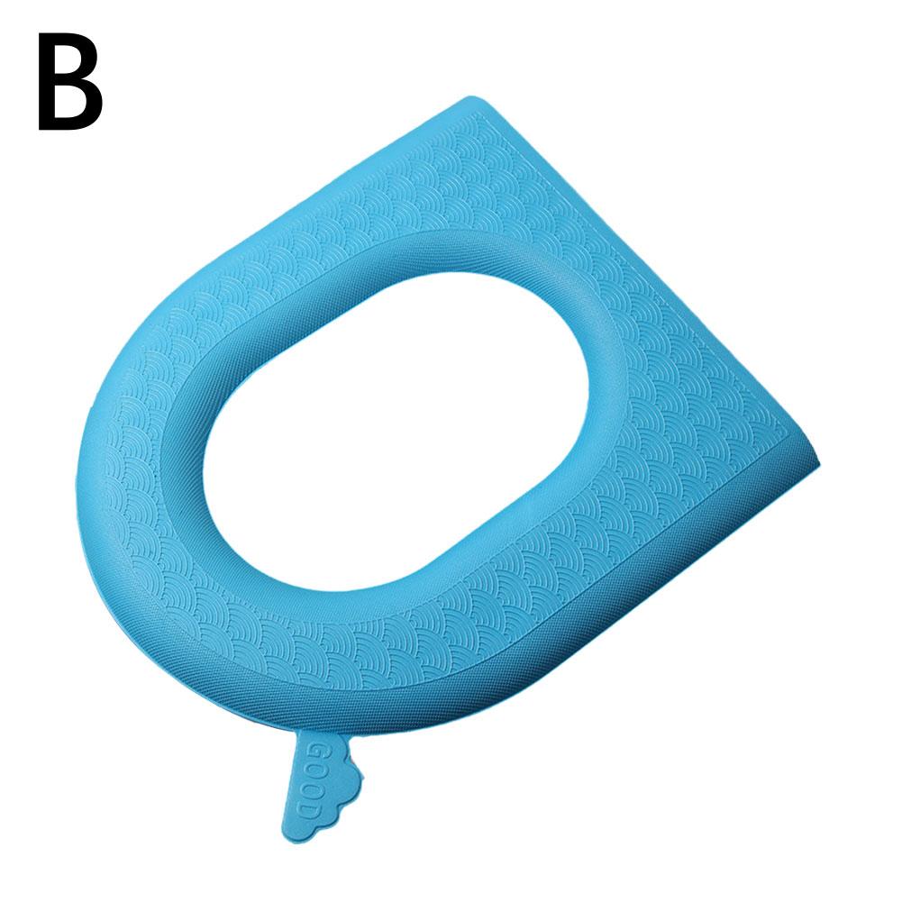 

Чехол на сиденье унитаза мягкий водонепроницаемый EVA наклейка на подушку для унитаза зимняя теплая ванная комната защитный чехол для табурета аксессуары для ванной комнаты синий