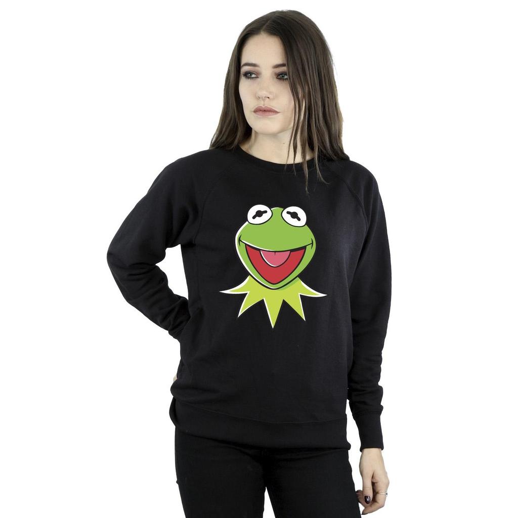 Disney Womens/Ladies Muppets Kermit Head Sweatshirt
