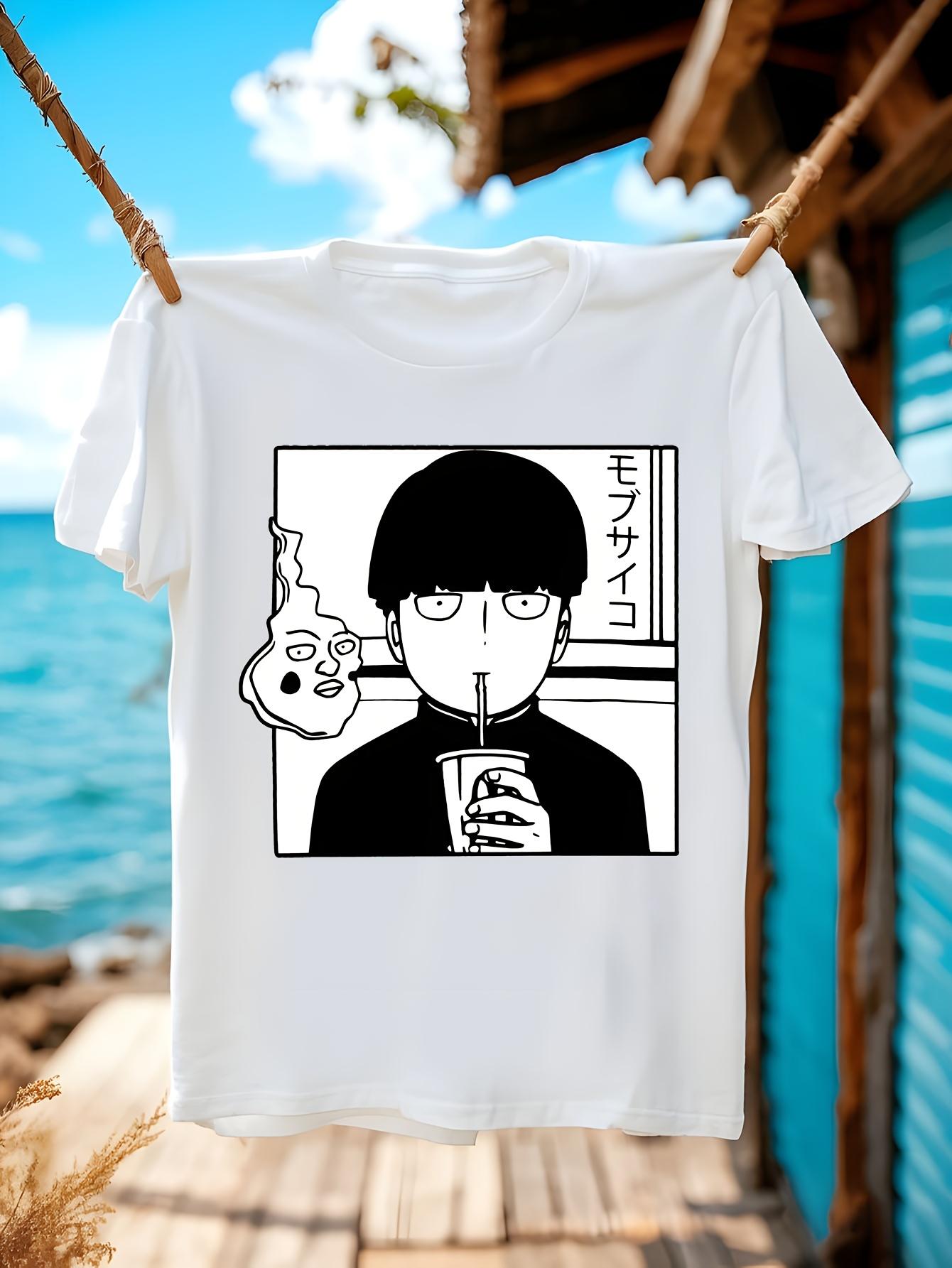 Mob Psycho 100 Anime Tshirt Shigeo Kageyama Graphic Print M