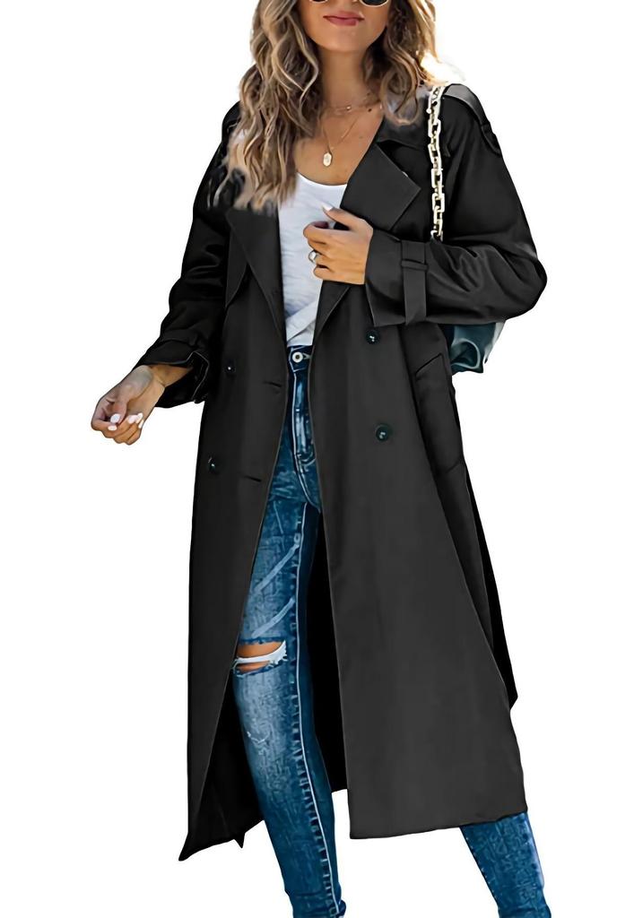 In Stock! European & American Women's Autumn Winter Trench Coat 2023