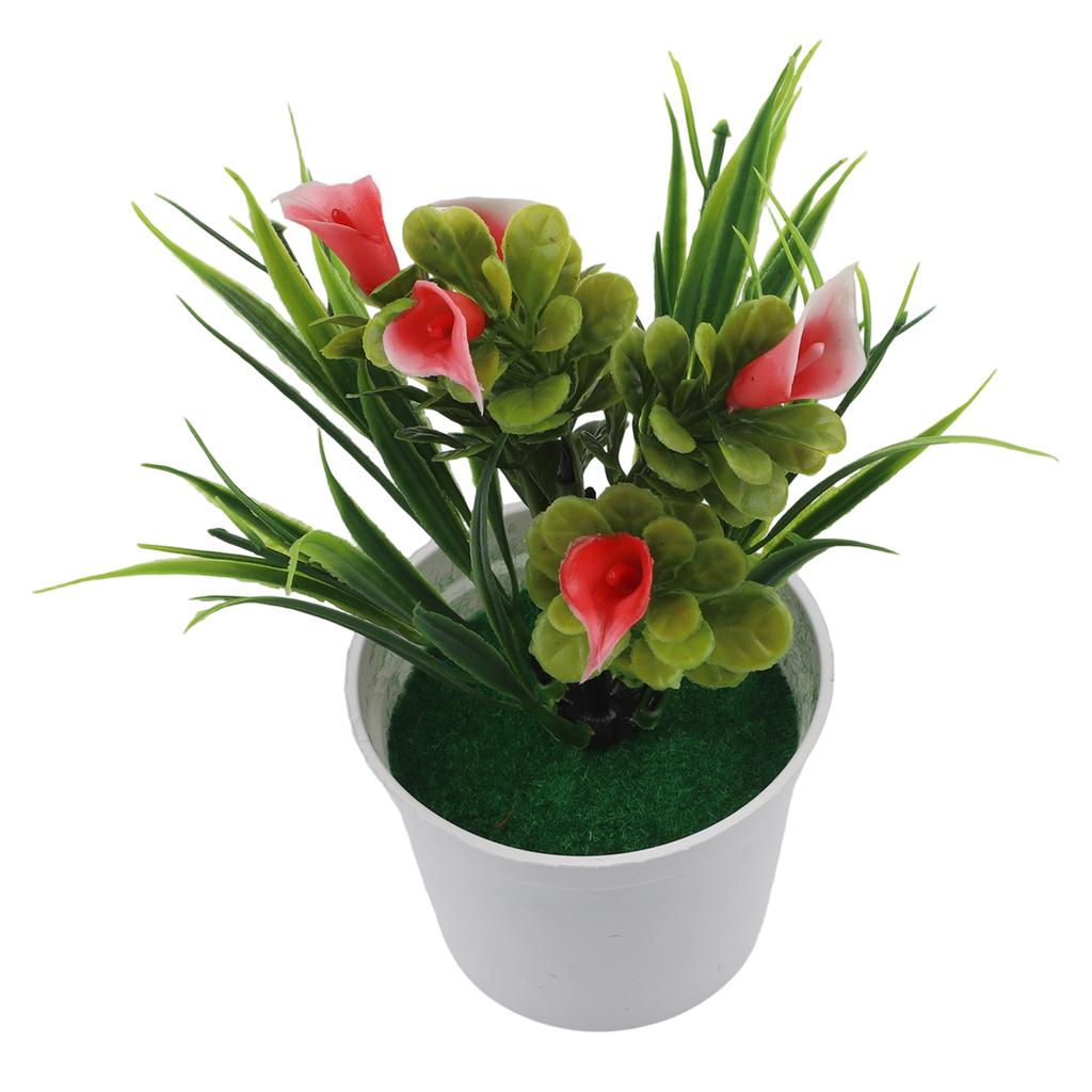 Vibrant and Lively Set of 5 Small Calla Lily Flowers Artificial Potted Plants