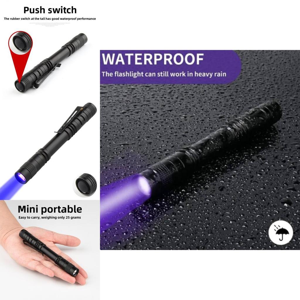 Aluminum Alloy Mini Led Flashlight With Pen Clip For Camping And Outdoor Activities