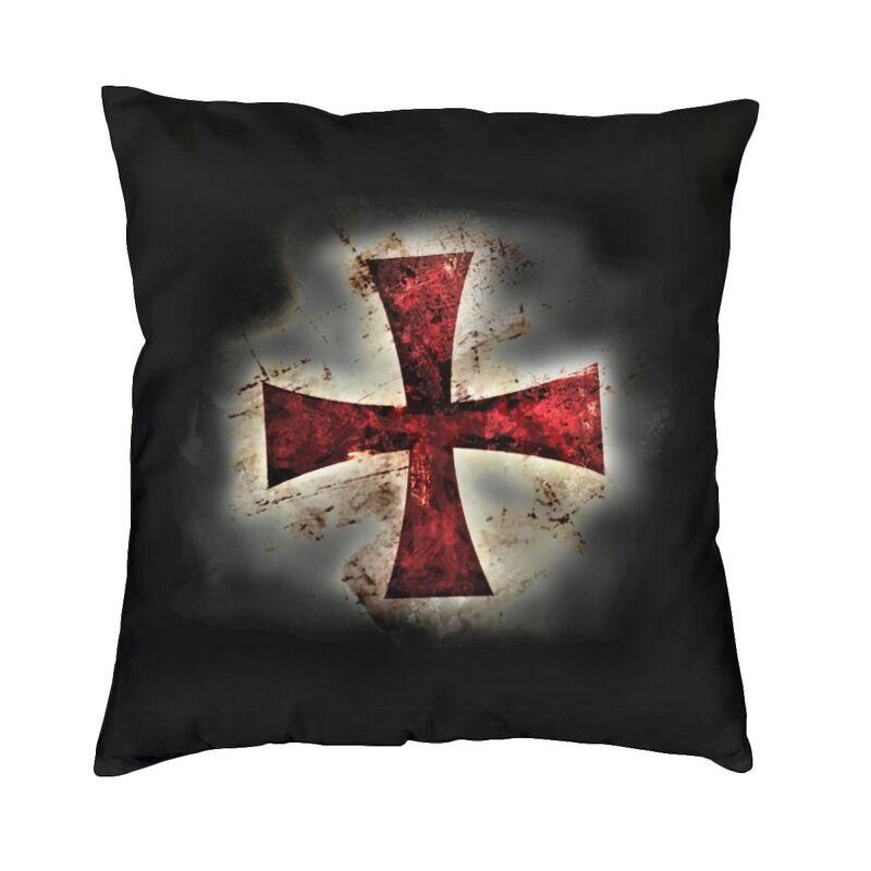 Shield Cross Medieval Warrior Sword Knights Templar Cushion Cover Home Decor Brave Rosary Crusader Warrior Throw Pillow Case