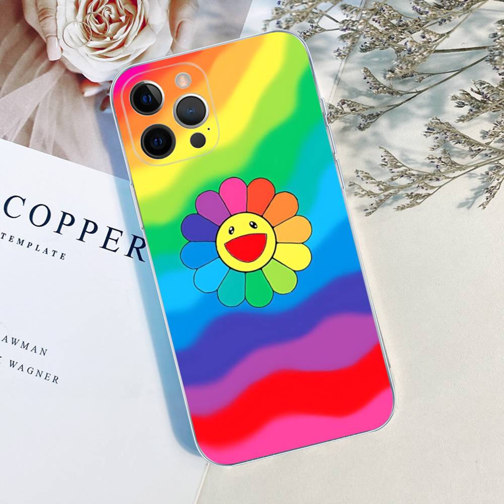 Art Japanese M-Murakami Artisti T-Takash TPU Silicone Case For IPhone 11 12 13 14 15 16 17 Pro Max Shockproof Clear Back Cover