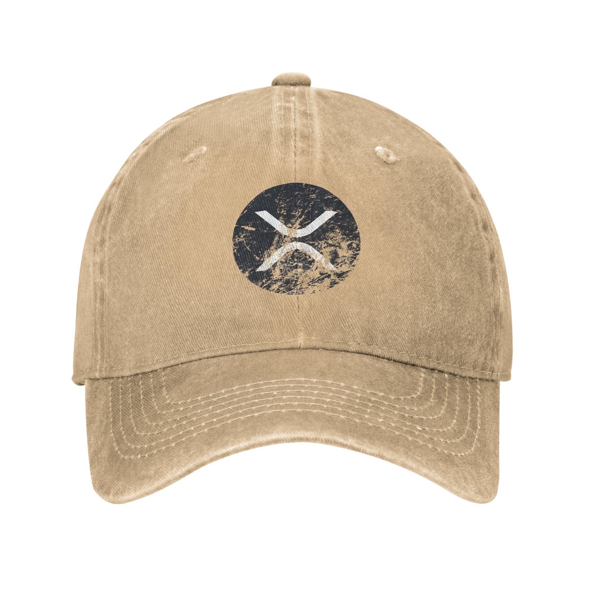 

XRP Ripple Sun Baseball Cap Men Adult Design Trucker Hat Summer y2k Retro Running Hippie Sunscreen Baseball Caps One Size хаки